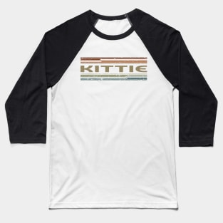 Kittie Retro Lines Baseball T-Shirt